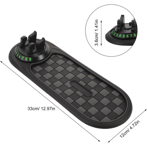 Antislip autotelefoonhouder, multifunctionele dashboardhouder voor SUV's en auto-interieur. 1