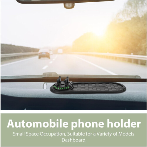 Antislip autotelefoonhouder, multifunctionele dashboardhouder voor SUV's en auto-interieur. 2