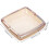 Moderno 4 polegadas quadrado charuto cinzeiro fácil limpeza vidro âmbar design elegante acessório de mesa de escritório 2