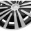 Tampa do hub da roda de aço de liga universal de 14 polegadas para carros e reboques Tapa da jante da roda do carro prata e preta 3