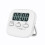 LCD Digitale Keukentimer met Magnetisch Scherm, Aftelfunctie, Slaapstopwatch, Timer, Wit 3