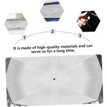 Ombrello parasole pieghevole anti-UV per parabrezza auto, riflettore anti-UV, protezione parasole per visiera anteriore del veicolo.