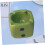 1pc Creative Ceramic Dice Shaped Ashtray Unique Desktop Adornment 4