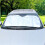 2Pcs Car Windshield Sun Shade 130X60Cm Silver Foam Sunshade 6