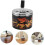 Push down Rotating Ashtray Stylish Iron Smokeless Covered Ashtray 7