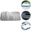 2Pcs Car Windshield Sun Shade 130X60Cm Silver Foam Sunshade 7