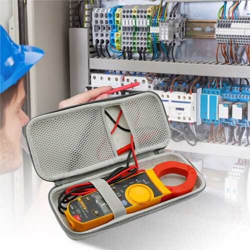 For  317 Clamp Meter EVA Hard Protective Storage Case Multimeter Protective Case Cover with Multifunctional Design 2