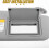 Passenger Side Sun Visor for Sedan Right with Makeup Mirror Auto Sun Shade Replacement Gray 3