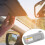 Passenger Side Sun Visor for Sedan Right with Makeup Mirror Auto Sun Shade Replacement Gray 6