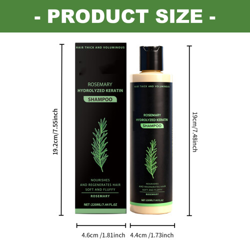 Shampooing clarifiant au romarin, formule végétale, pour cheveux 2