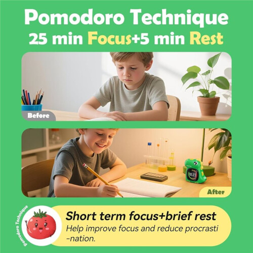 Visual Timer for Kids 99 Minute Digital Cute Kids Visual Timer Classroom Timer for Home School Study Teaching 2