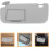 Driver Side Sun Visor Extender with Makeup Mirror Grey for Levin 8