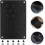 Set di cuscinetti antiscivolo per poggiapiedi auto, colore nero, per interni auto. 8