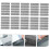 25 Sheets Self Adhesive Mesh Screen Repair Tape for Window Screen Mend Kit 6