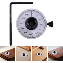 Medidor de ángulo de torsión Medidor de torsión de acero con calibre de grados ajustable de 360 Resistente al desgaste Fácil de usar
