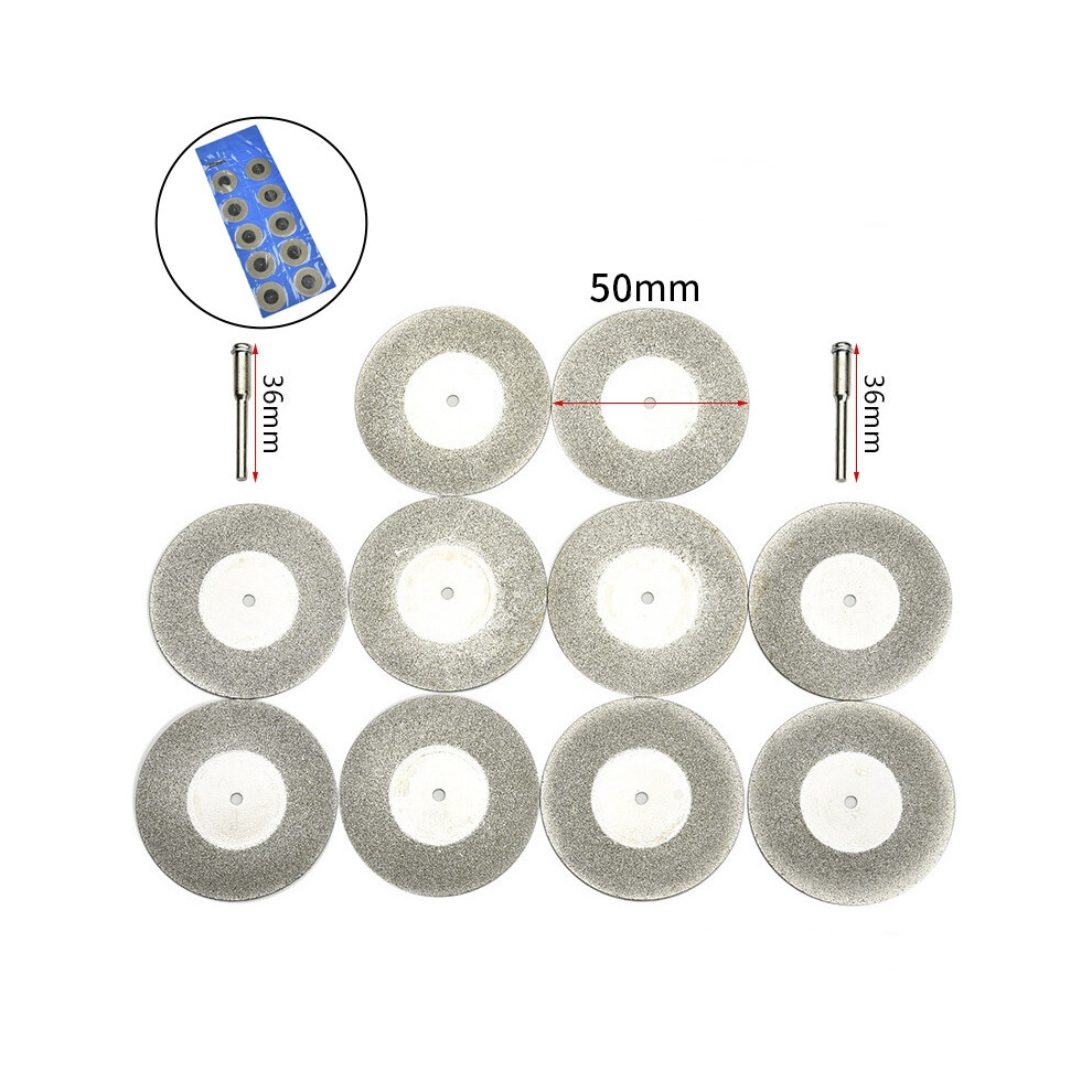 Photos - Other Hand Tools Diamond cutting wheel kit for cutting gemstones, ceramics, glass 10 pieces 50 mm TLS-DZQG17-23D