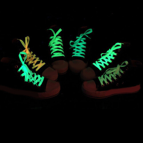 Night Visibility Shoelaces Multiple-fluorescent green 120cm 2