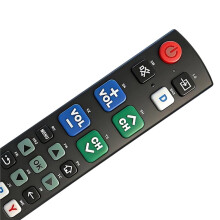 A-TV19Q Universal Button TV Remote for Seniors Easy to Use and Set with Learning Functions Fit Most TV