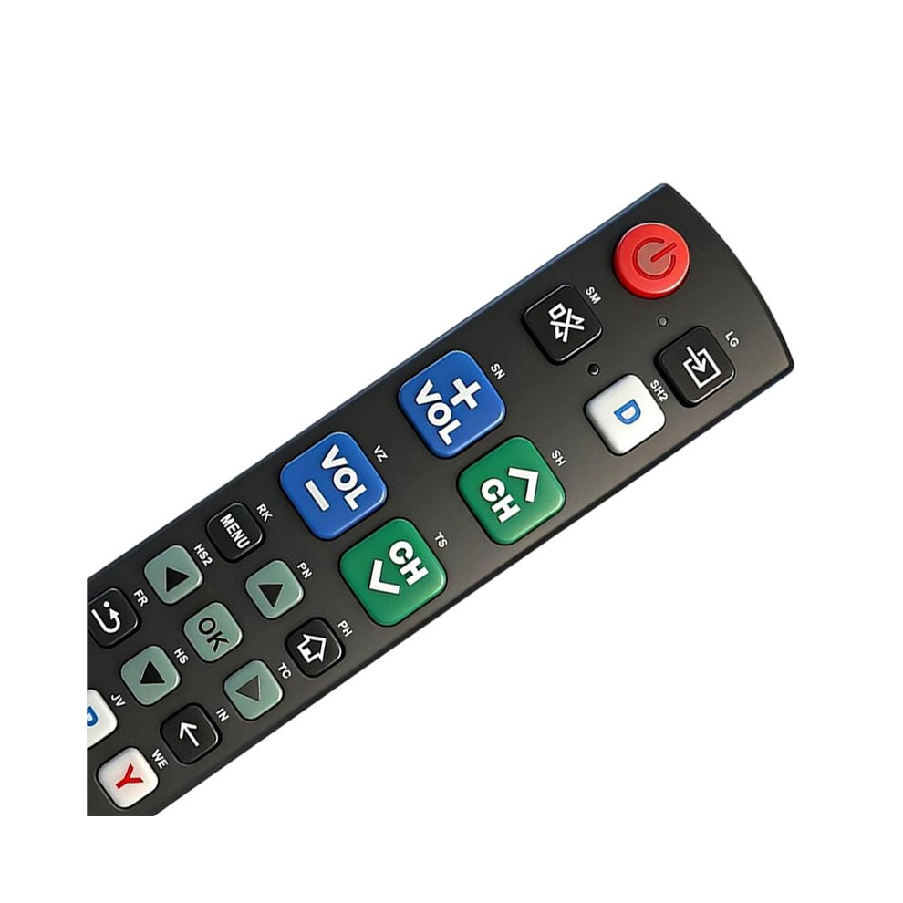 A-Tv19q Universal Button Tv Remote For Seniors Easy To Use And Set With Learning Functions Fit Most Tv 6031947295277