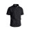 (Black, XL) Men's Solid Casual Cardigan Button-Down Shirt 1