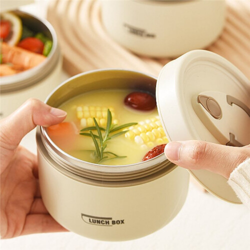 4pcs Portable Insulated Food Lunch Container Set with Thermal Lunch Box Separate Stackable Lunch Container 1
