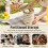 4pcs Portable Insulated Food Lunch Container Set with Thermal Lunch Box Separate Stackable Lunch Container 8