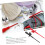 2pcs Insulated Test Hook Clips 4mm Banana Socket, High Voltage Flexible Piercing Probe Clips 2