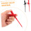2pcs Insulated Test Hook Clips 4mm Banana Socket, High Voltage Flexible Piercing Probe Clips 3