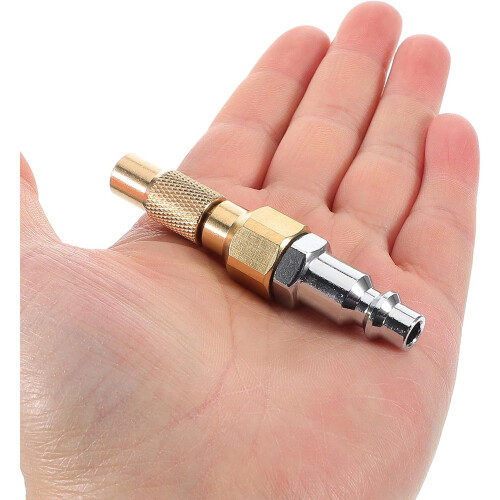 Quick Release Threaded Air Nozzle Adapter for Air Compressor, Tire Inflator Quick Connect Chuck 2