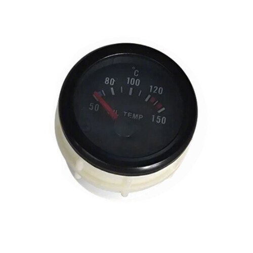 Universal Car 2" 52mm Pointer Oil Temp Temperautre Gauge Meter Celsius White LED Light Indicator Display Electrical 2