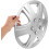 4Pcs 15 polegadas Universal Car Hub Caps Centro da jante da roda cobre Auto Hubcaps Set para proteção de pneus 4