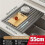 Kitchen Dish Rack, No-Drill Sink Drain Rack, Roll- Sink Storage Rack, Foldable 45cm 6