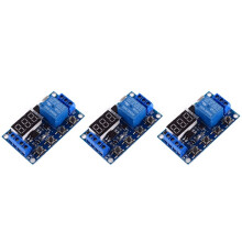 3X  6-30V Ondersteuning Micro-USB 5V LED Display Automatisering Cyclus Vertraging Timer Controle Uit Schakelaar Vertragingstijd Relais 6V 9V 12V 24V