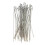 100 Peças de Abraçadeiras de Cerca de Arame de 25 cm (10 Polegadas) para Serviço Pesado, com Ganchos para Cerca de Arame e Ripas para Cerca de 4