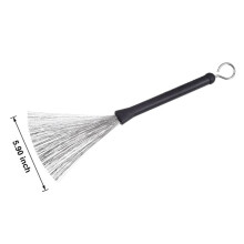 2X Intrekbare Jazz Drumborstels Stick Staaldraad 32cm Reinigingsborstels voor Jazz Rock Muziekliefhebber