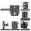 New CNC Aluminum V-Mount Base Station Quick Release Plate Arca-Type V-Lock Triangle Block Mount Plate B 4