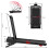 (Black)Folding Incline Treadmill with Handrail 1-10km/h 2