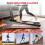 (Black)Folding Incline Treadmill with Handrail 1-10km/h 5