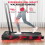 (Black)Folding Incline Treadmill with Handrail 1-10km/h 6