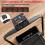 (Black)Folding Incline Treadmill with Handrail 1-10km/h 7