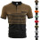 (White, M) Polo rayé d'été pour homme, manches courtes, style décontracté 2