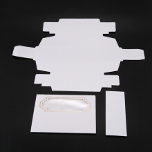 10 Pcs Macarons Box White Bronzing Paper Gift Packaging Box Kid Birthday Wedding Cake Boxes for Guests Candy
