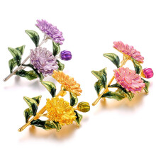 Cute Daisy Flower Brooch Brooch Enamel Pins For Women Men Clothes Corsage Wedding Brooch Gift Yellow Green