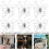50pcs Butterfly Craft Decorations White Metal Cloth Simulation Three-Dimensional 3