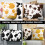 2pcs Cow Pattern Sofa Pillowslip Plush Throw Pillow Covers Reusable 6