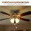 Set of 2 Vintage-Style Clear Fan Pull Ceiling Fan Chain Pulls Crystal Prism 10