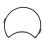 Garden Diy Crescent Shape Plastic Mold Cement Brick Road Model Concrete Stepping Stone Mold 3