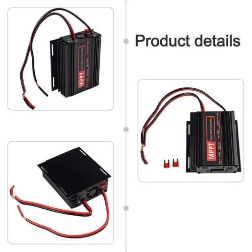15A 550W MPPT Solar Controller Booster 12V-50V Input Booster 24-88V Charger for OLED LCD Display Solar Boost Controller 2