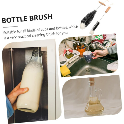6pcs Multi-Functional Glass Cup and Bottle Cleaning Brush Long Handle 1