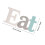 3pcs Wooden Eat Sign Wall Decor Set Fork and Spoon 2